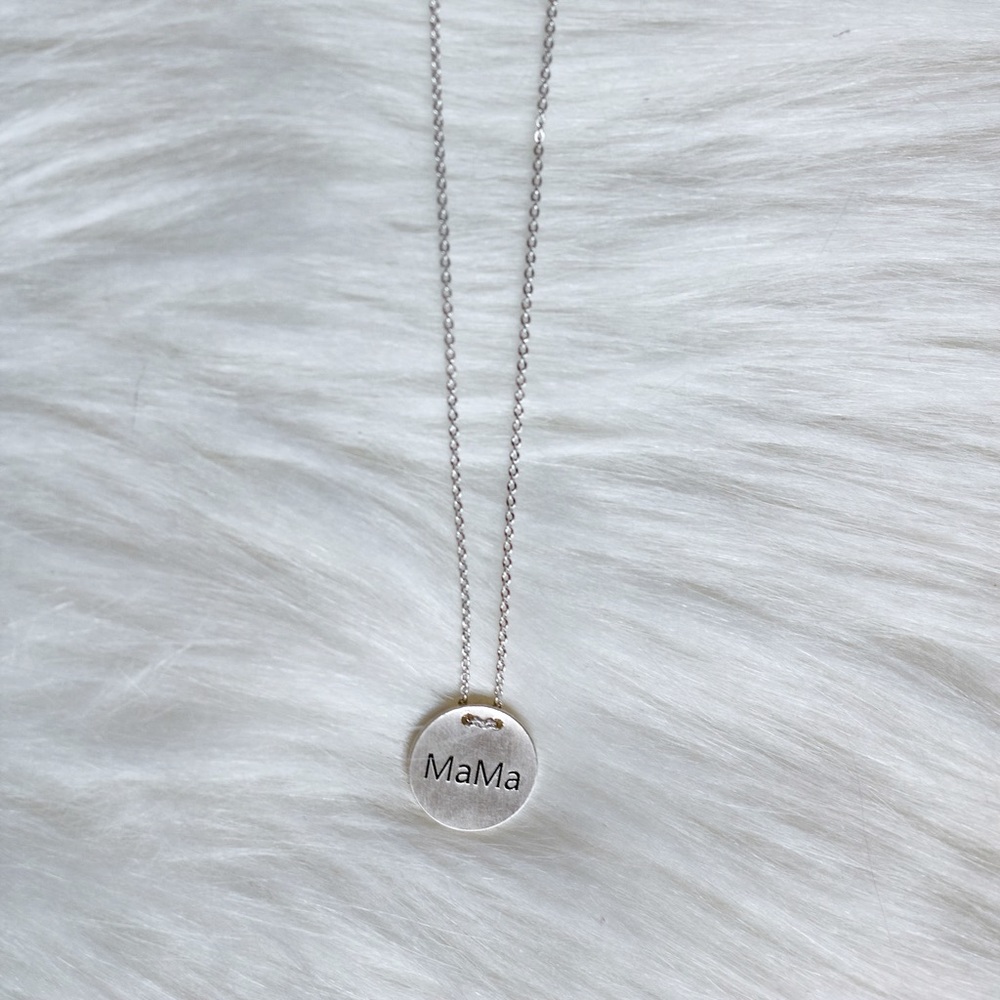Silver Mama Necklace